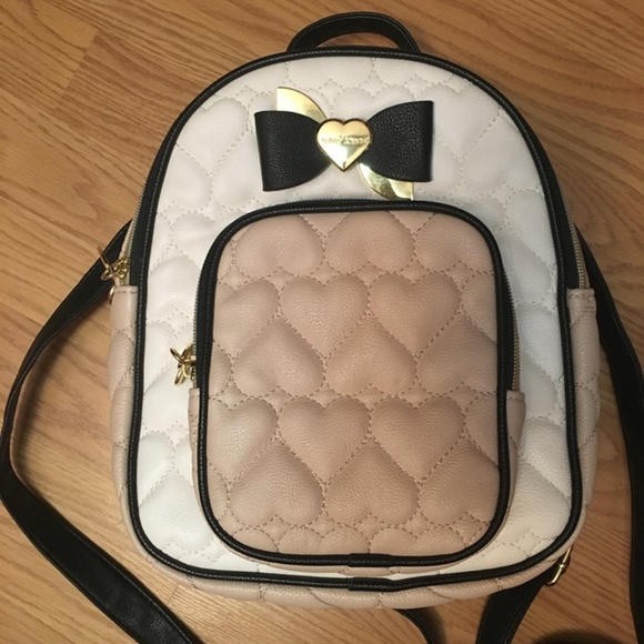 Betsey Johnson Handbags - GUC Betsey Johnson Mini Convertible Backpack